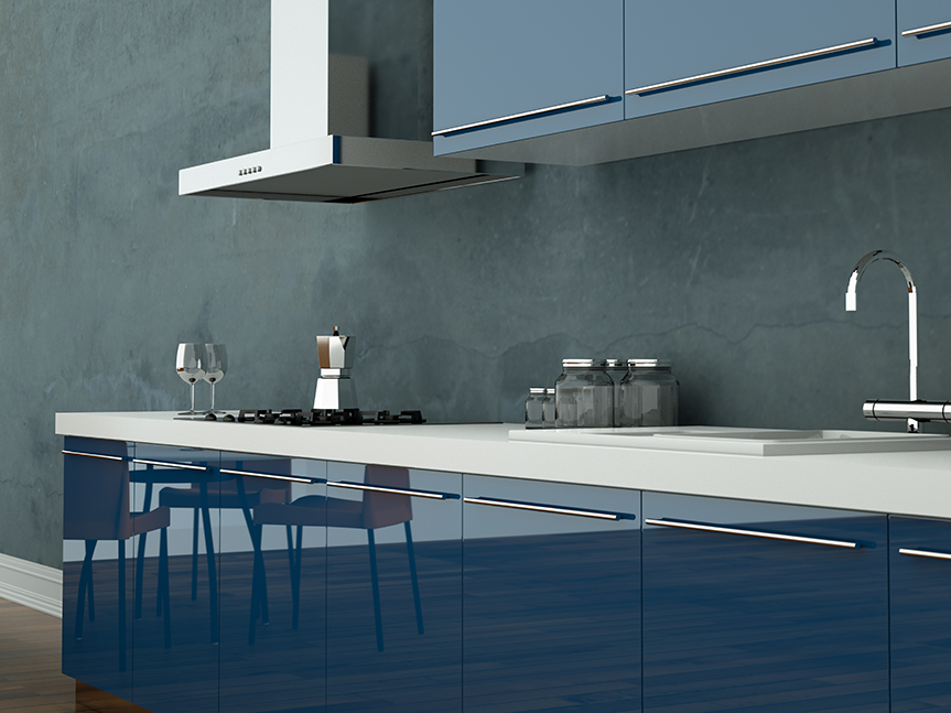 cuisine bleu